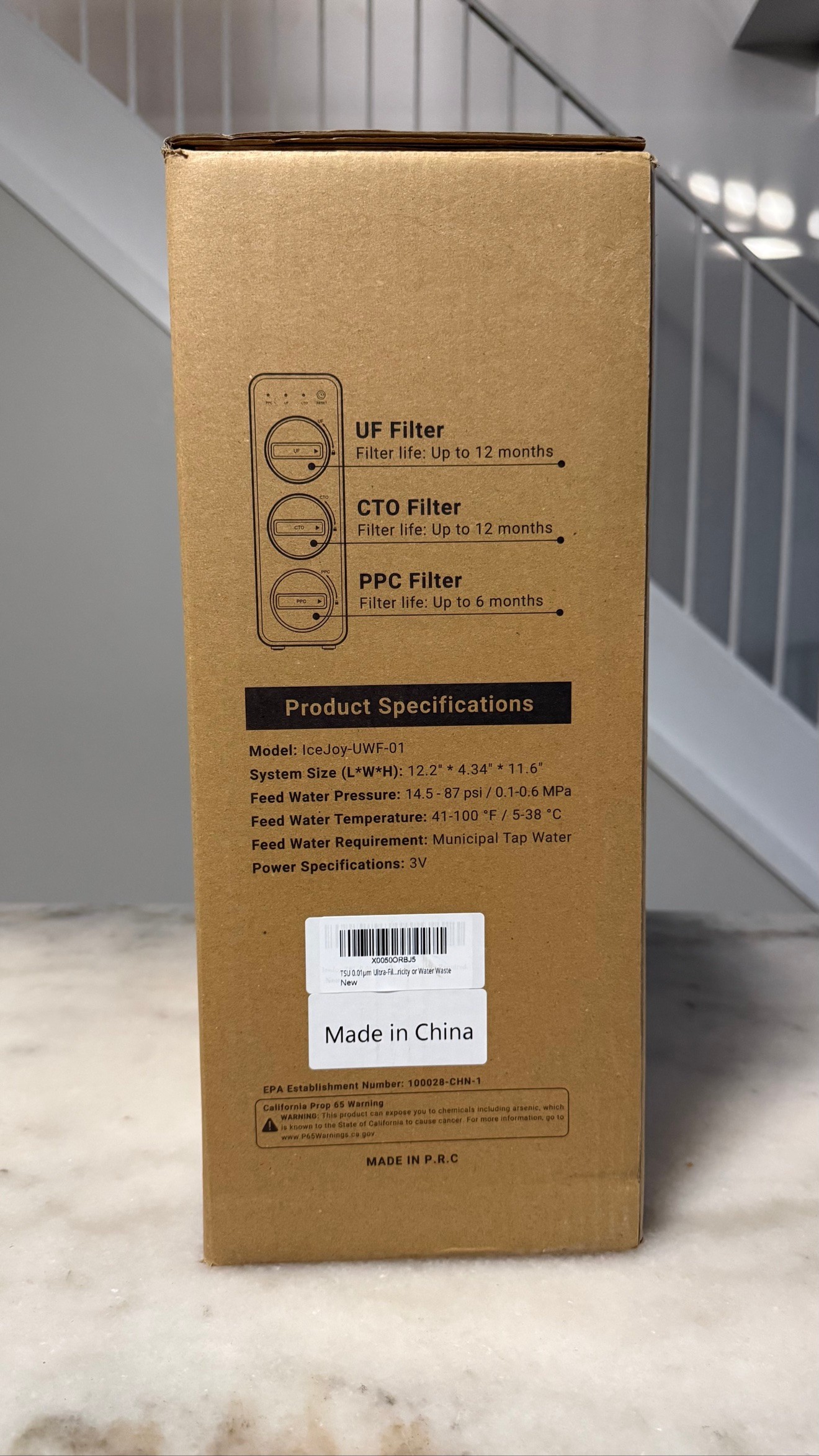 NEW IceJoy UWF-01 Ultra-Filtration Under Sink Water Filter - photo 5