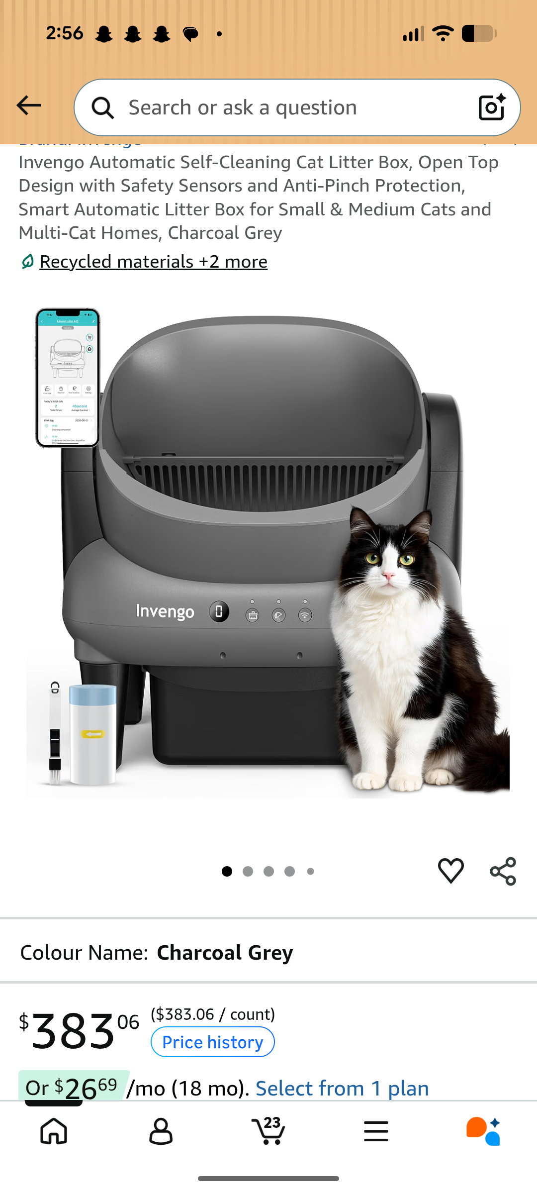 New invengo automatic litter box