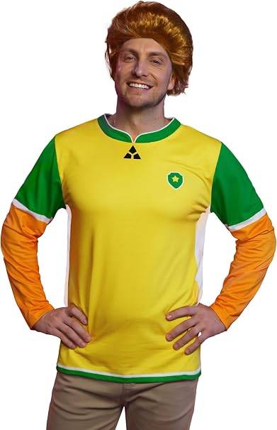 Men's 2 Pcs Halloween Hotel Costume Shirt Wig