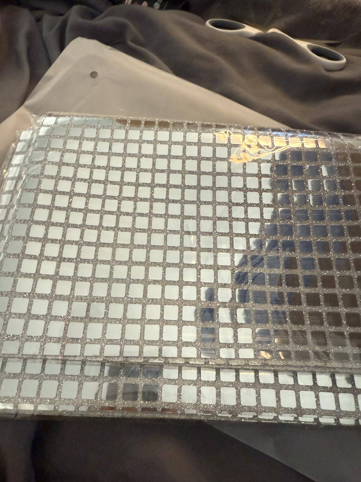Brand New Silver Mirror Sequin Table Runners - 2 Piece Set - photo 5