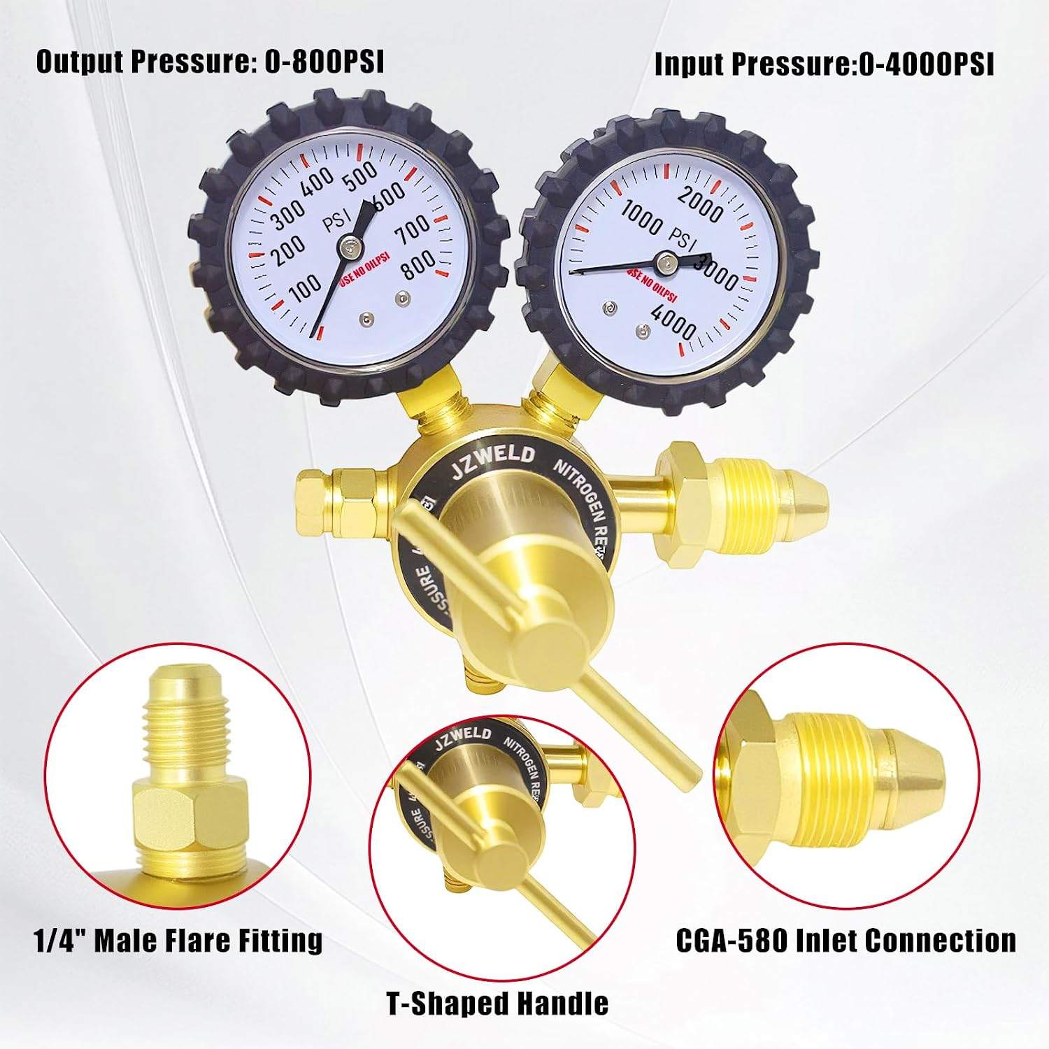 Nitrogen Regulator with 60" Hose for HVA - photo 3