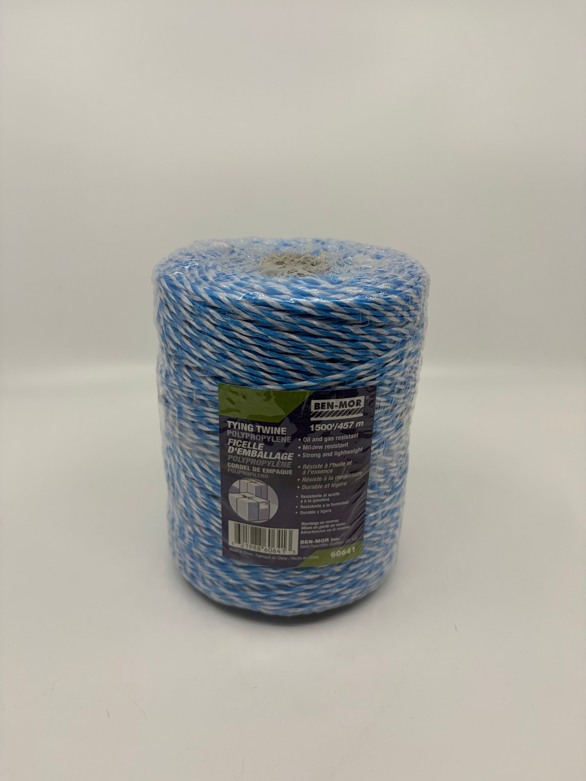 New Ben-Mor Tying Twine – 1,500 ft Blue/White Roll