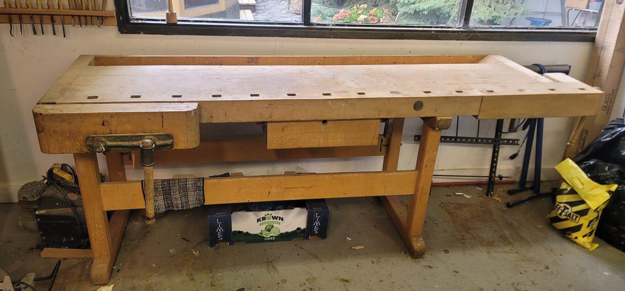European Beech Cabinetmaker's Workbench — Face + Tail Vise - photo 3
