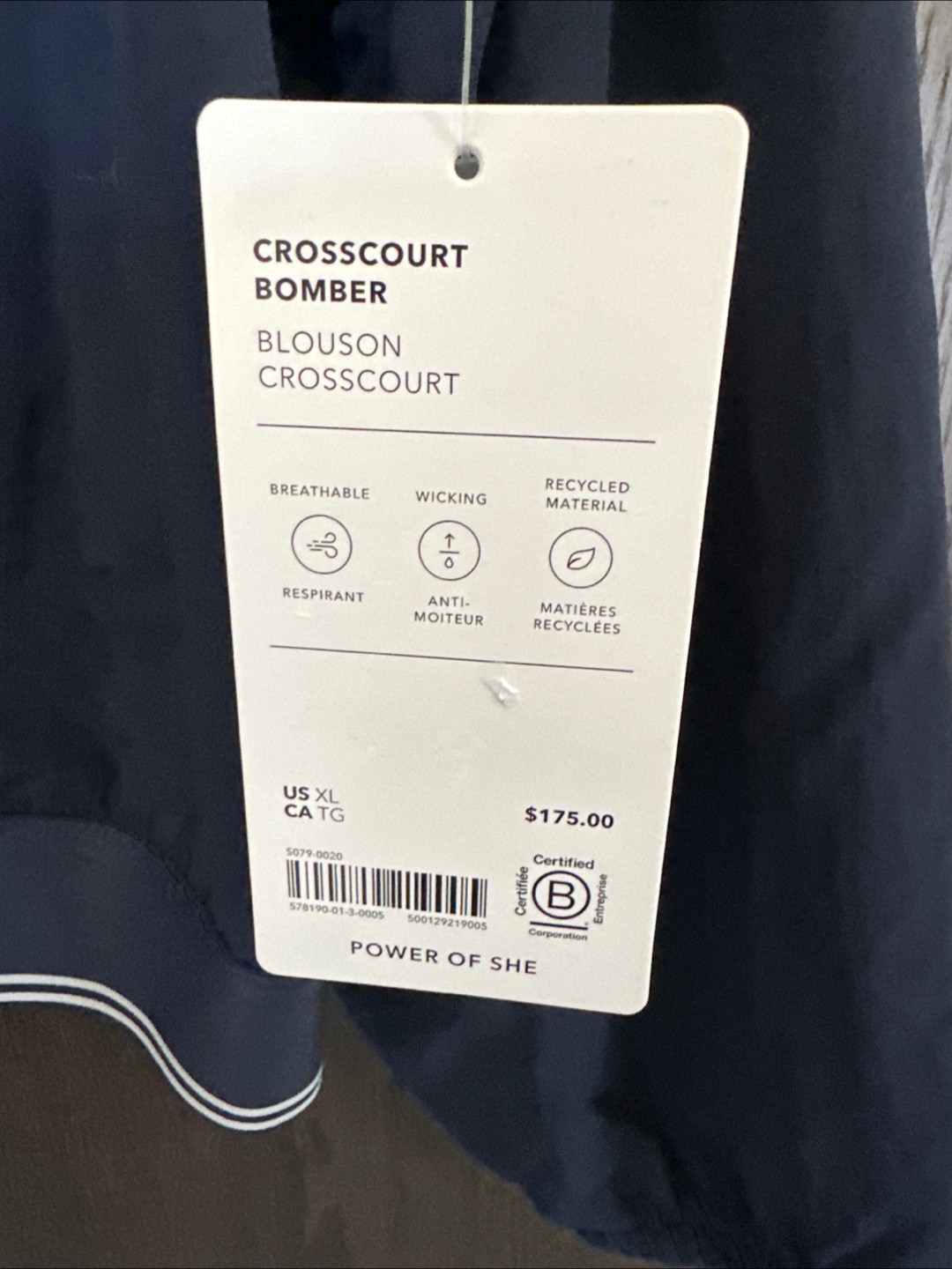 Athleta Crosscourt Bomber Jacket - XL🇨🇦 - photo 3
