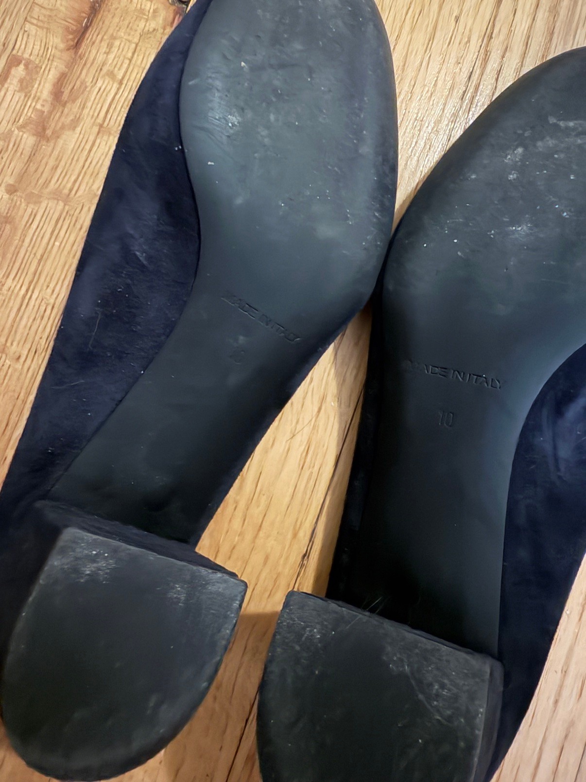 Everlane Navy Suede Ballet Flats Bow Sz 40 - photo 3