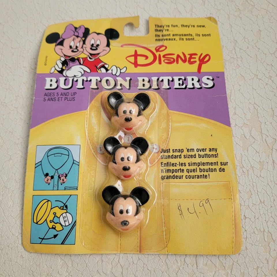 Disney Button Biters – Mickey Mouse Button Covers 3-Pack –