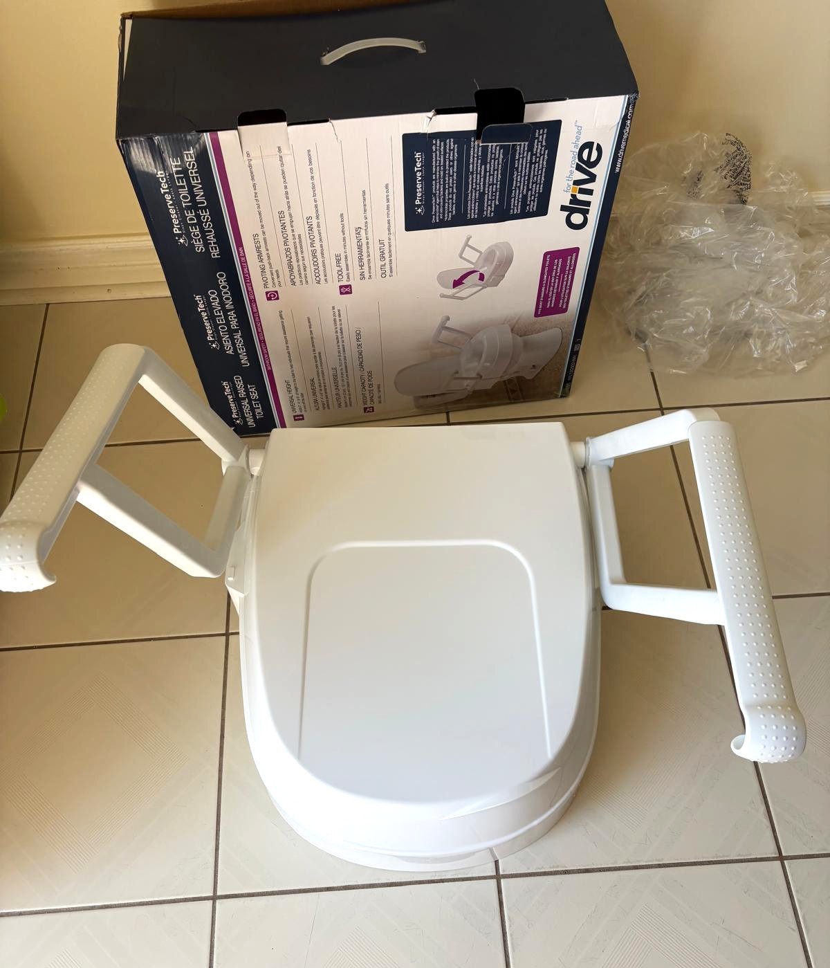 Drive Medical PreserveTech Universal Raised Toilet Seat - photo 2