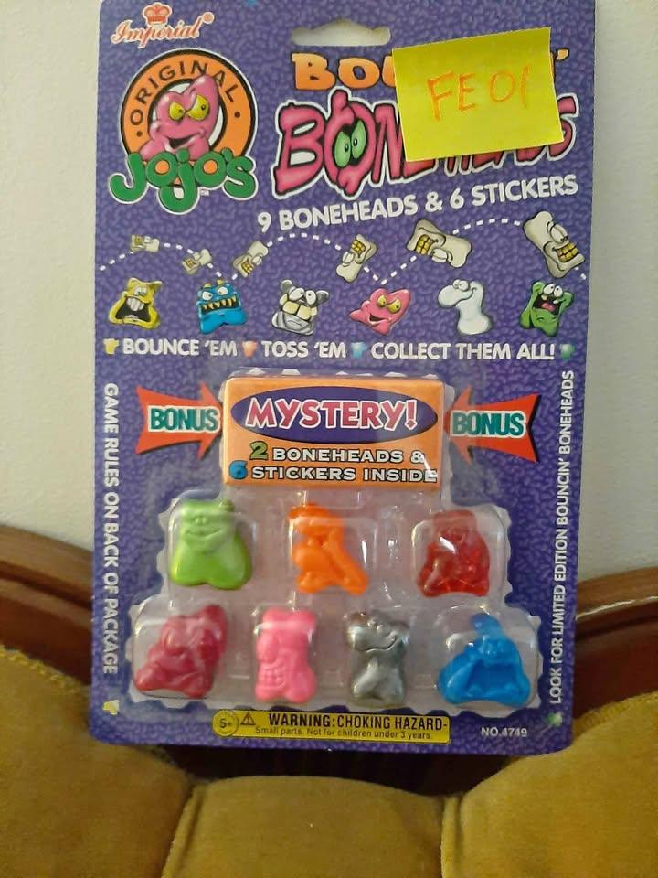 Jojo`s Bouncin Boneheads By Imperial toys on Blister card