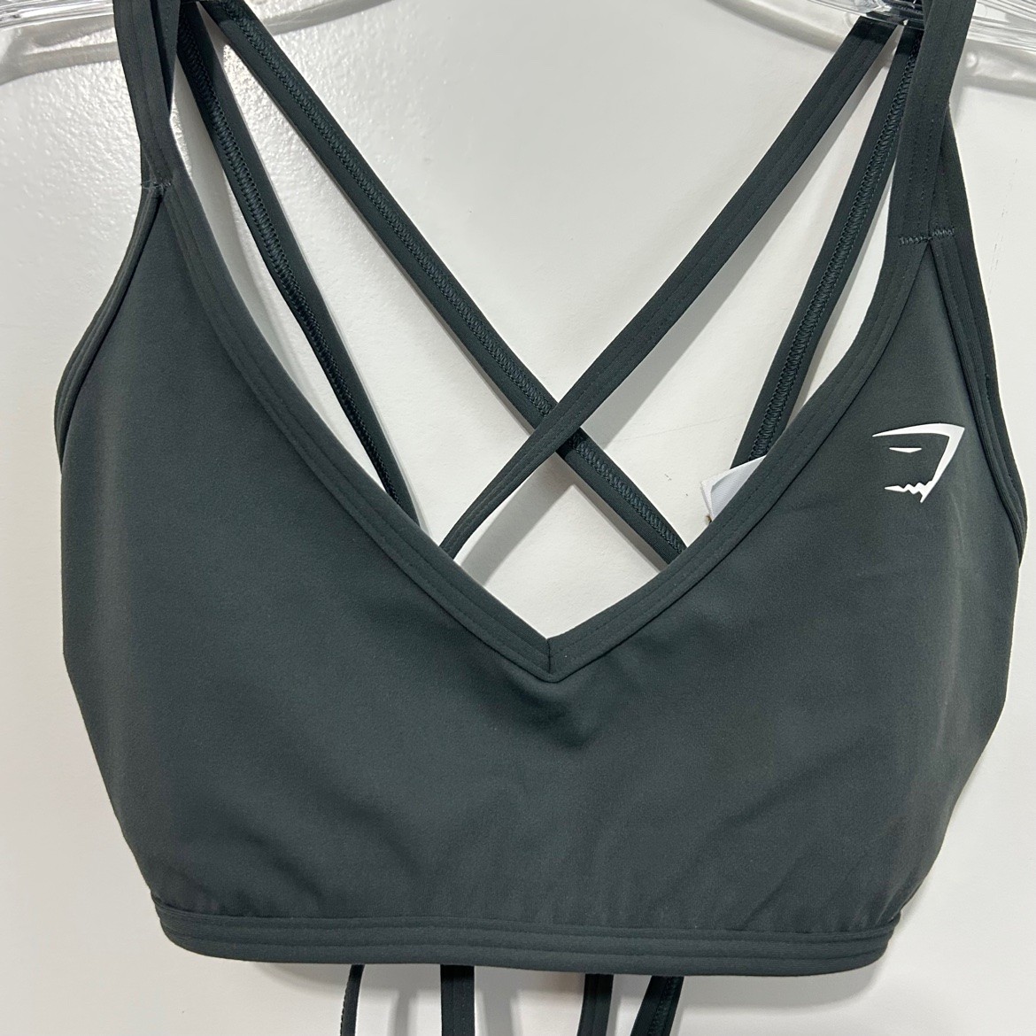 Gymshark Black Strappy Sports Bra – Size XS, Used Like New - photo 3