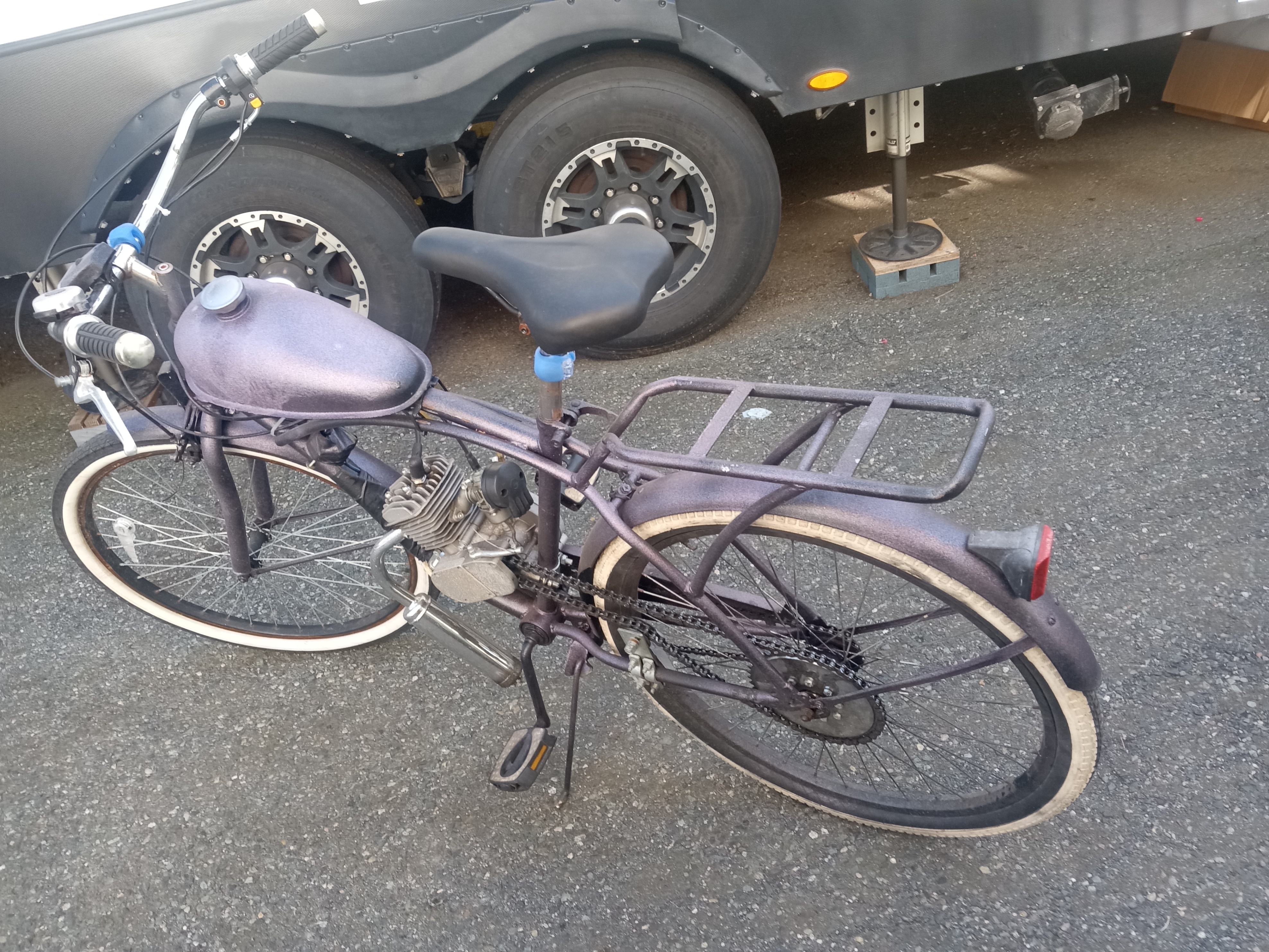 80cc 2 stroke customized beach cruiser gas bike - photo 4