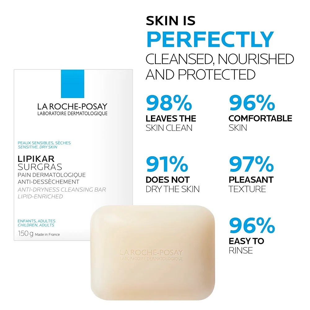 BNIB La Roche-Posay Lipikar Surgras Bar Soap 150g ($15 for 2) - photo 5