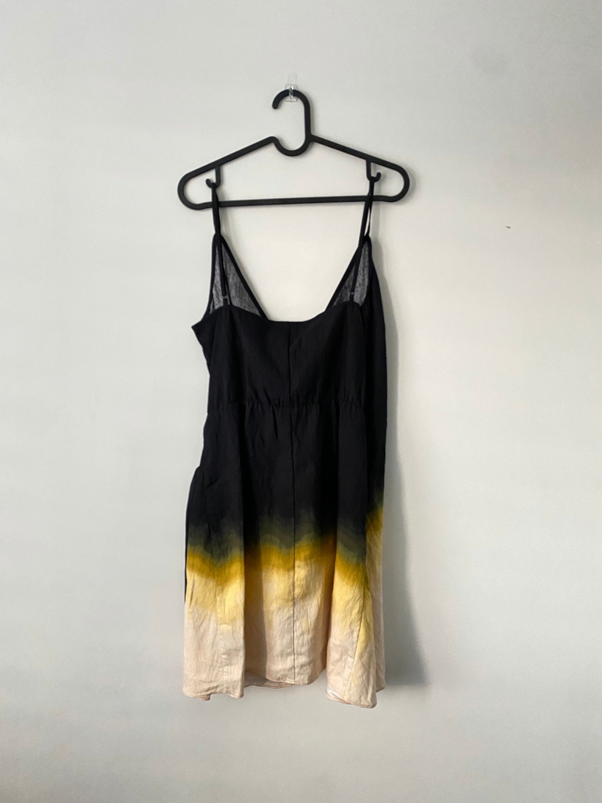 H&M Black-to-Gold Ombré Wrap Dress, Size M — NEW WITH TAGS - photo 3