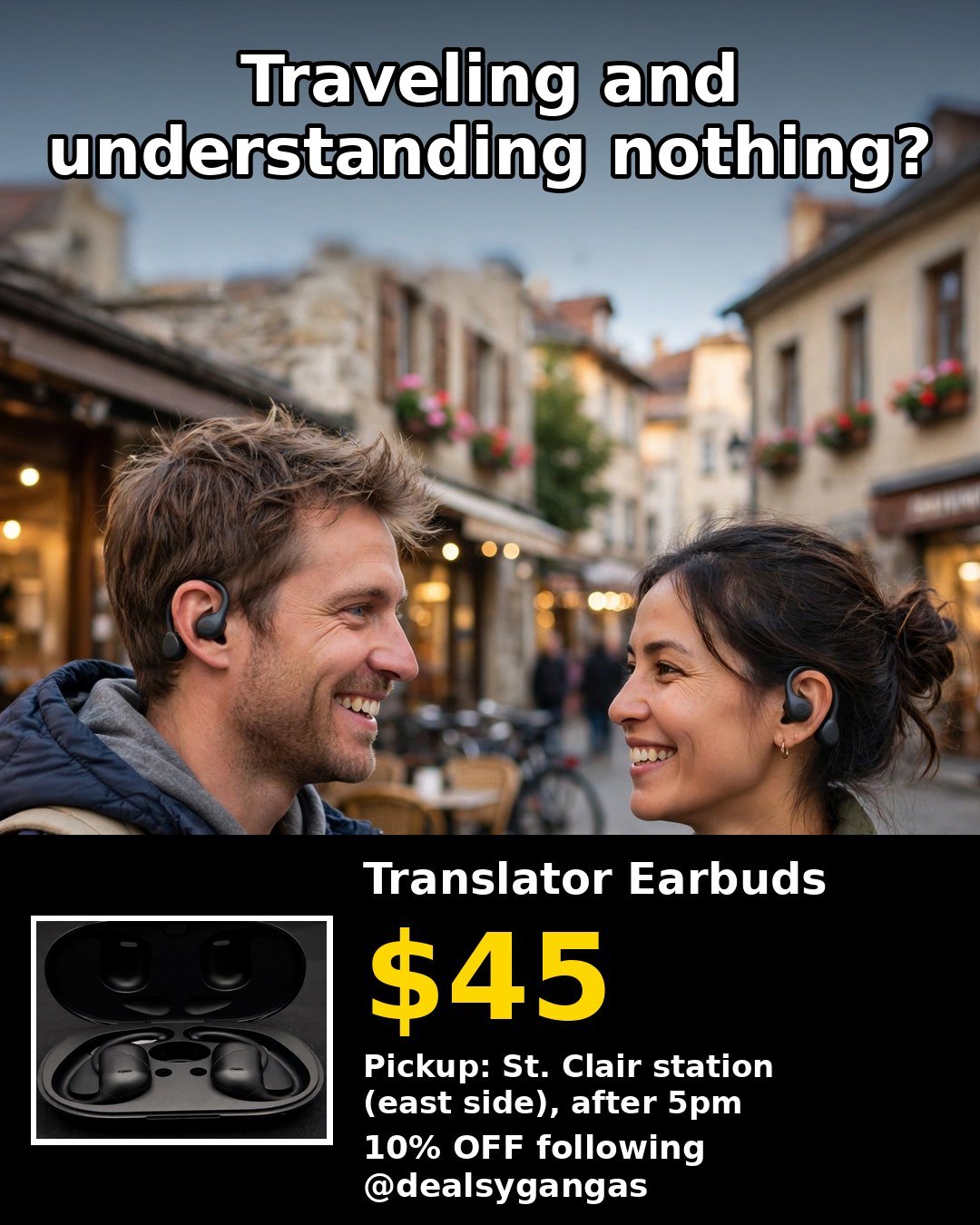AI Translator Earbuds YYK-Q16