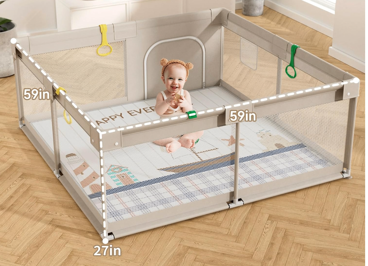Baby Playpen with Mat - photo 3