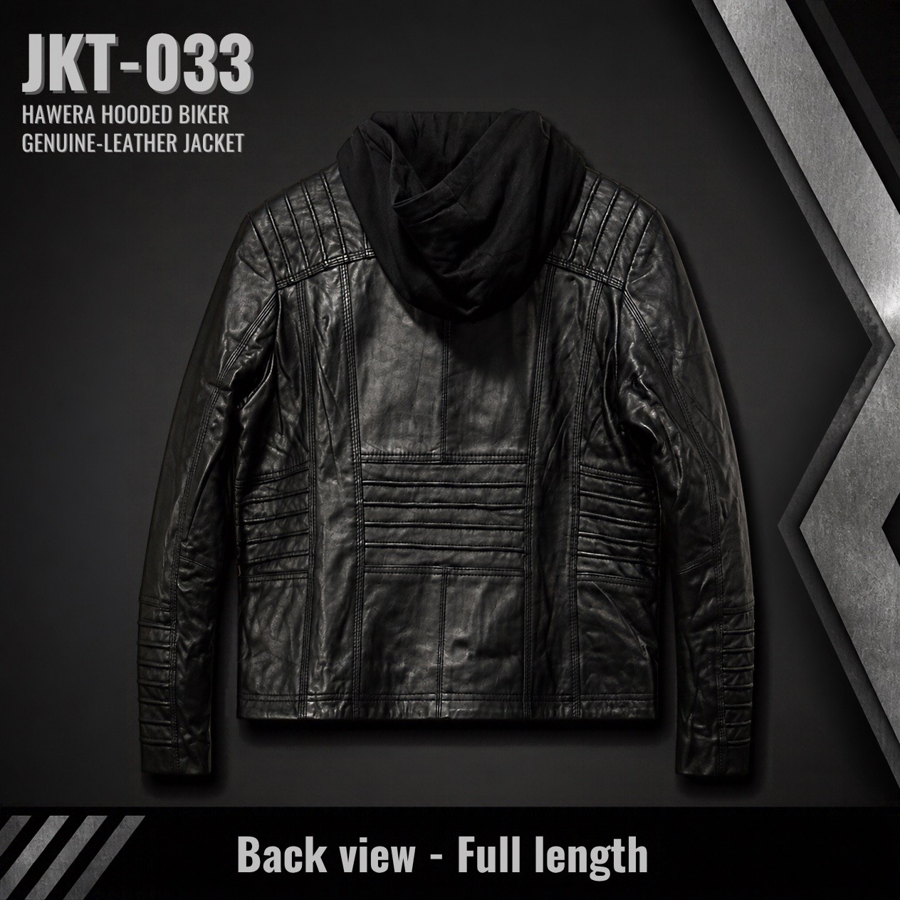 JKT-033 — Women's Hawera hooded biker jacket — brand new size L - photo 2