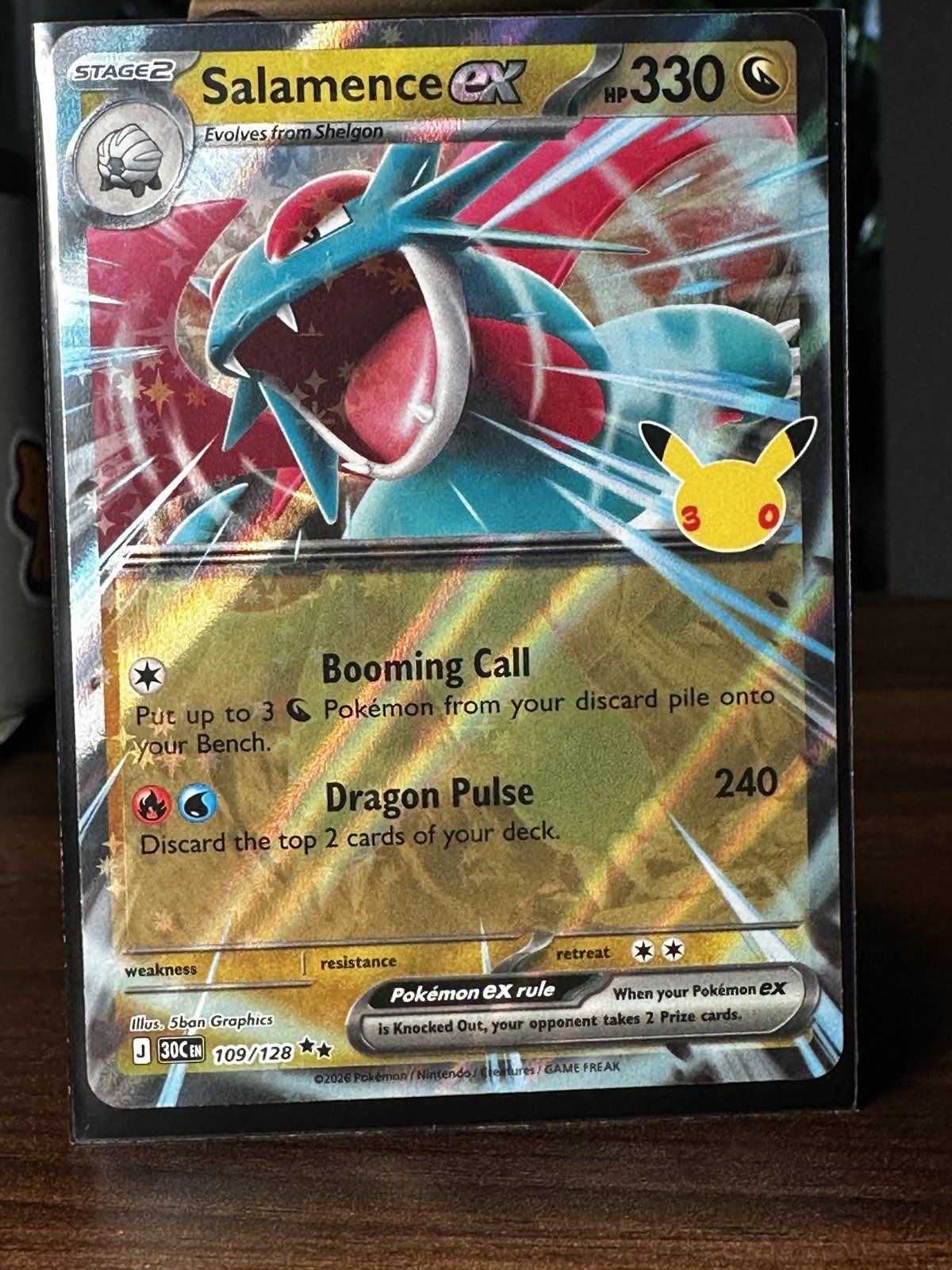 Salamence ex 109/128 - Pokemon 30th Celebration