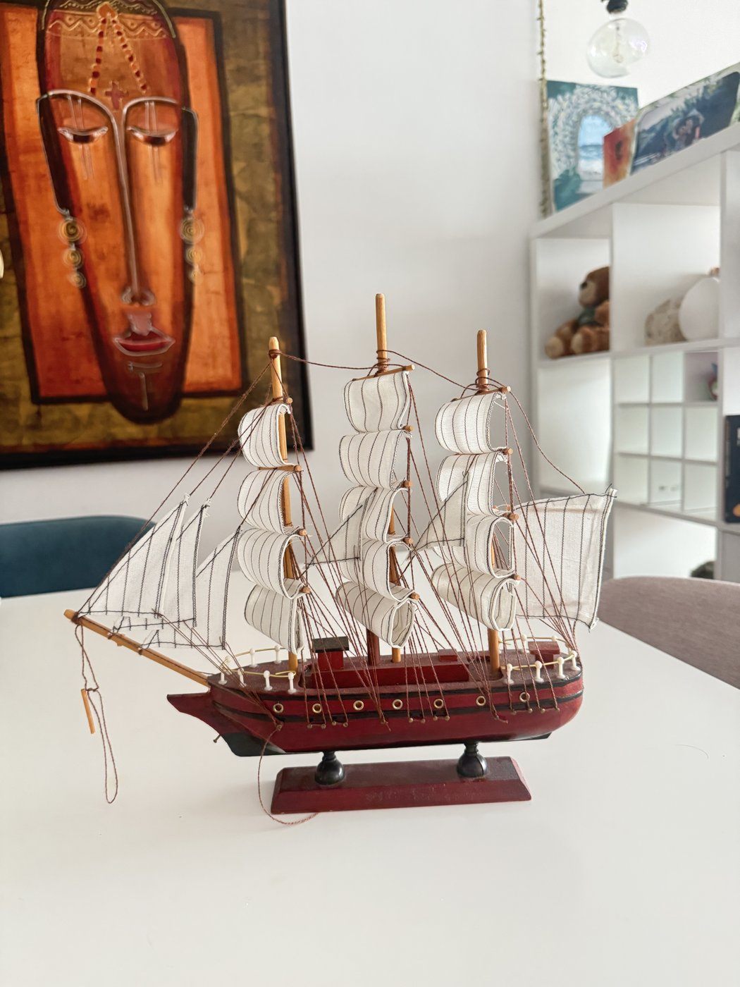Decorative Wooden Model Sailing Ship