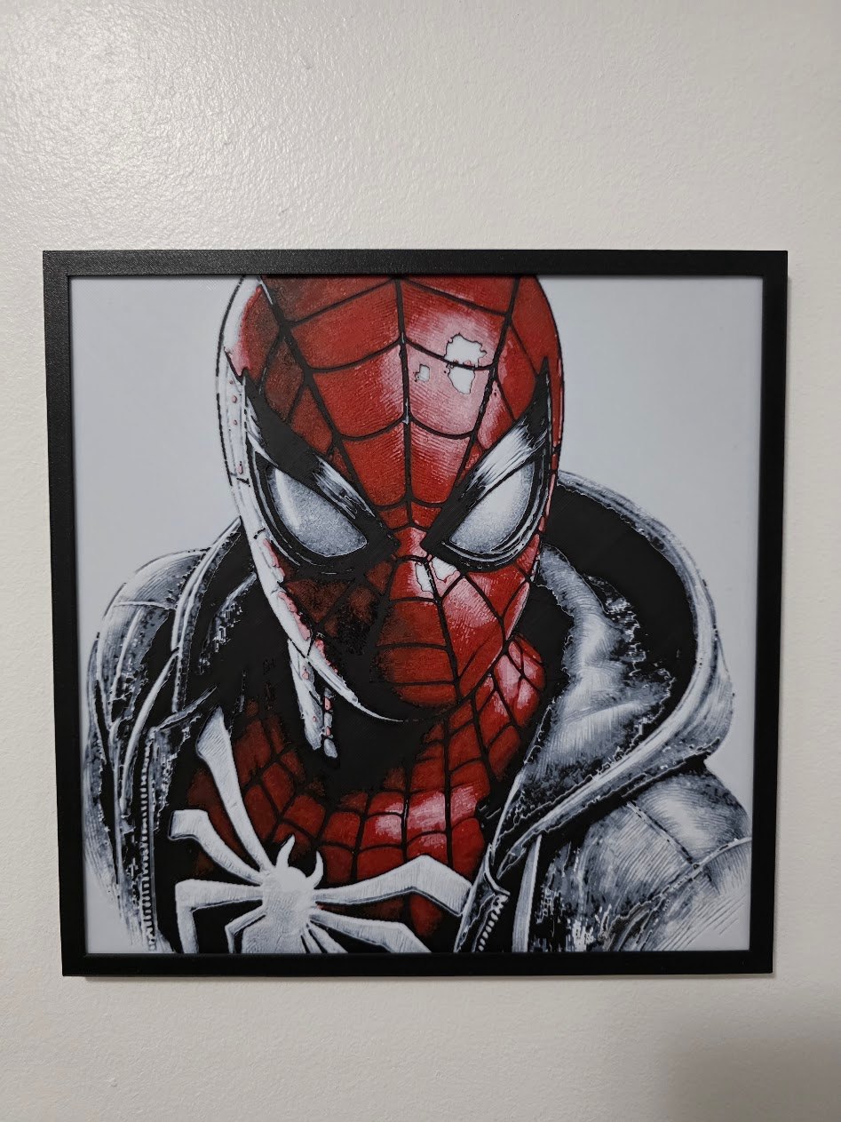 🕷️ Incredible Spider-Man 3D Textured Wall Art – Framed! 🕸️
