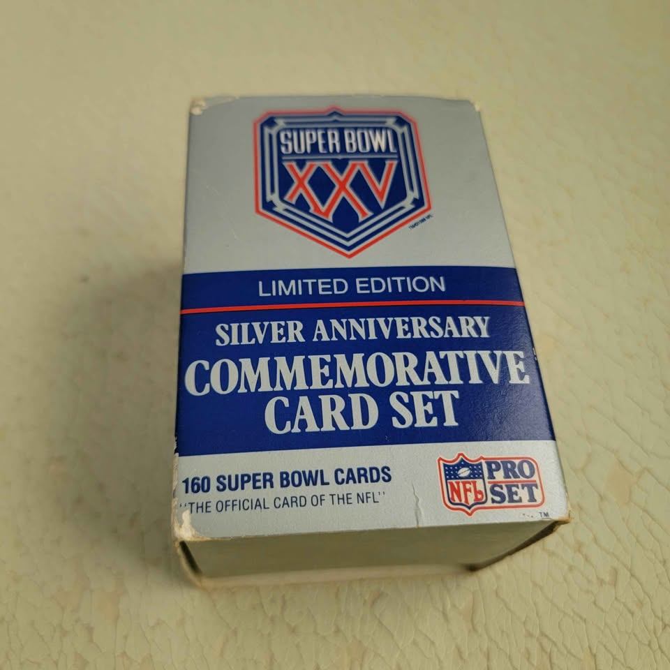 Super Bowl XXV Silver Anniversary Commemorative Card Set – Pro