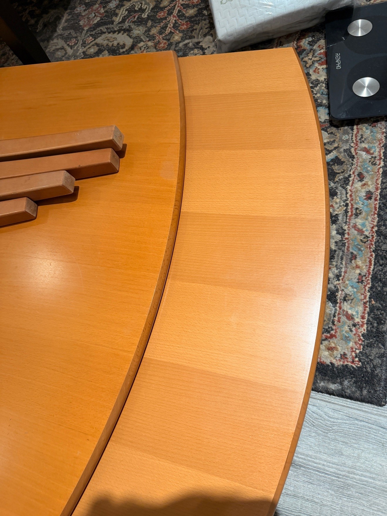 Extendable Solid Wood Dining Table + 6 Chairs - photo 4