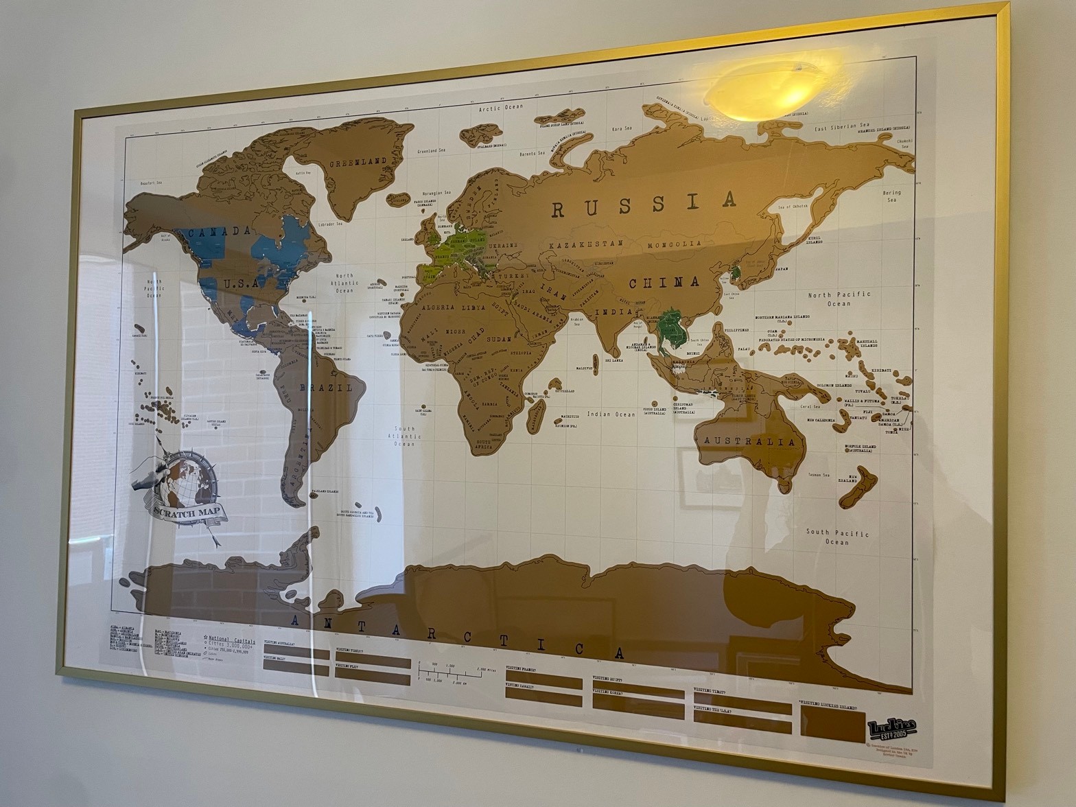 Large gold IKEA frame, 36.5 x 24.5