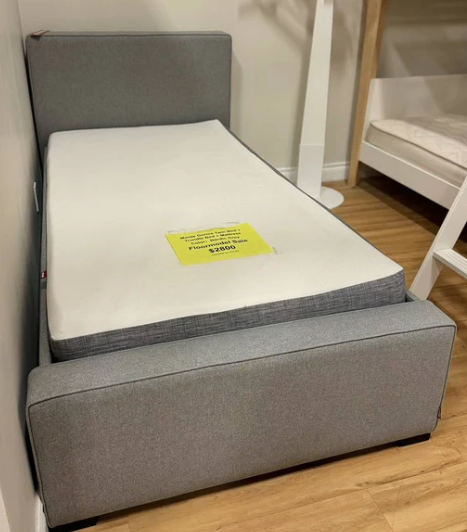 Monte Twin bed with mattress display model $2,000 - photo 2