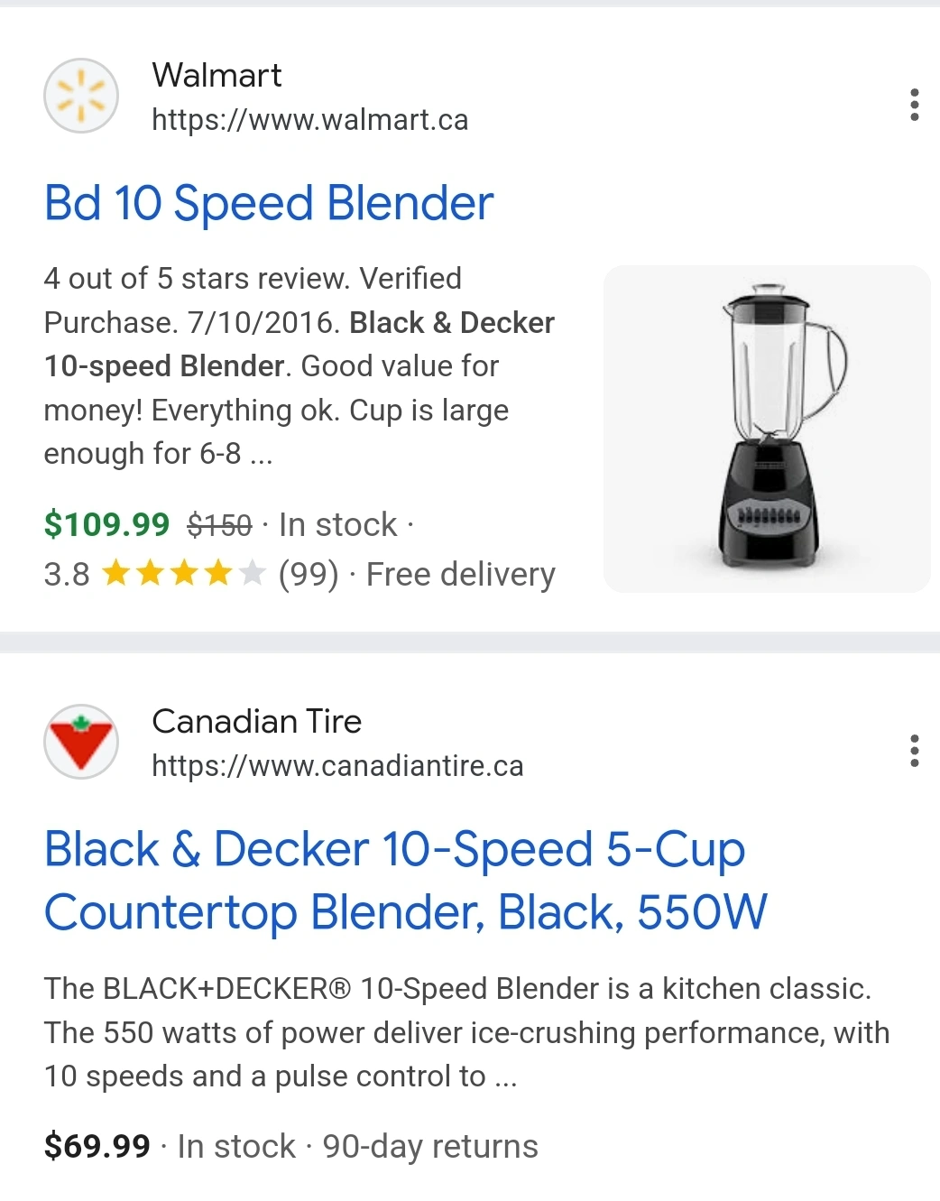 New Blender Black+Decker 10-Speed Blender - 550 Watts - photo 3
