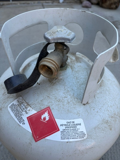 2 Propane Cylinders – One Over Half Full +, One Empty - photo 4