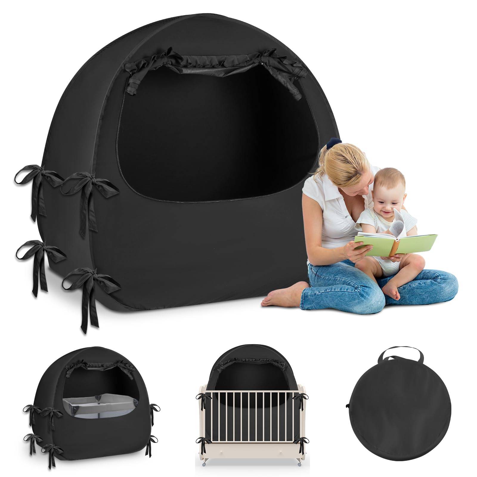Crib Blackout Cover for Pack N Play Tent - photo 4