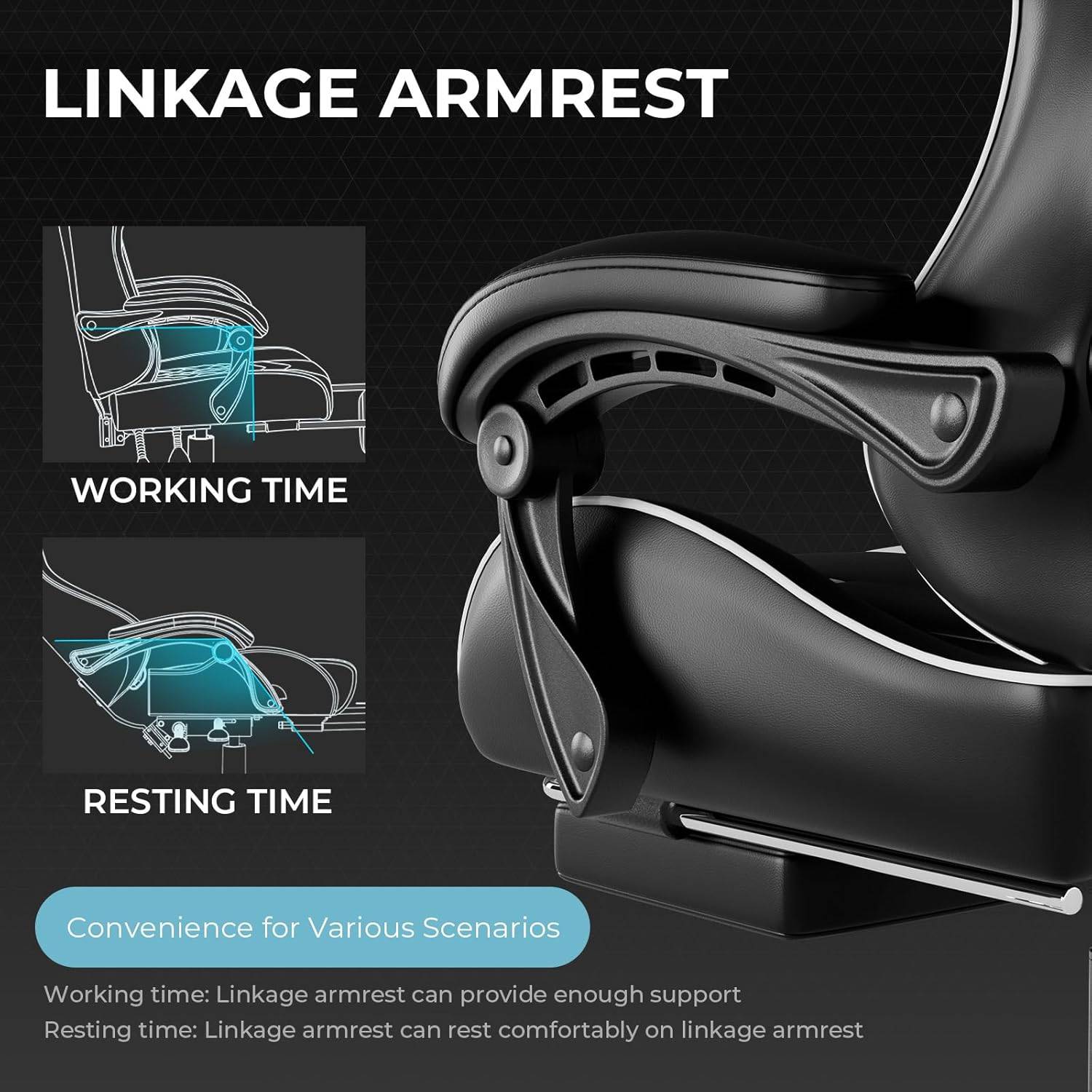GTPLAYER Gaming Chair with Footrest - photo 4