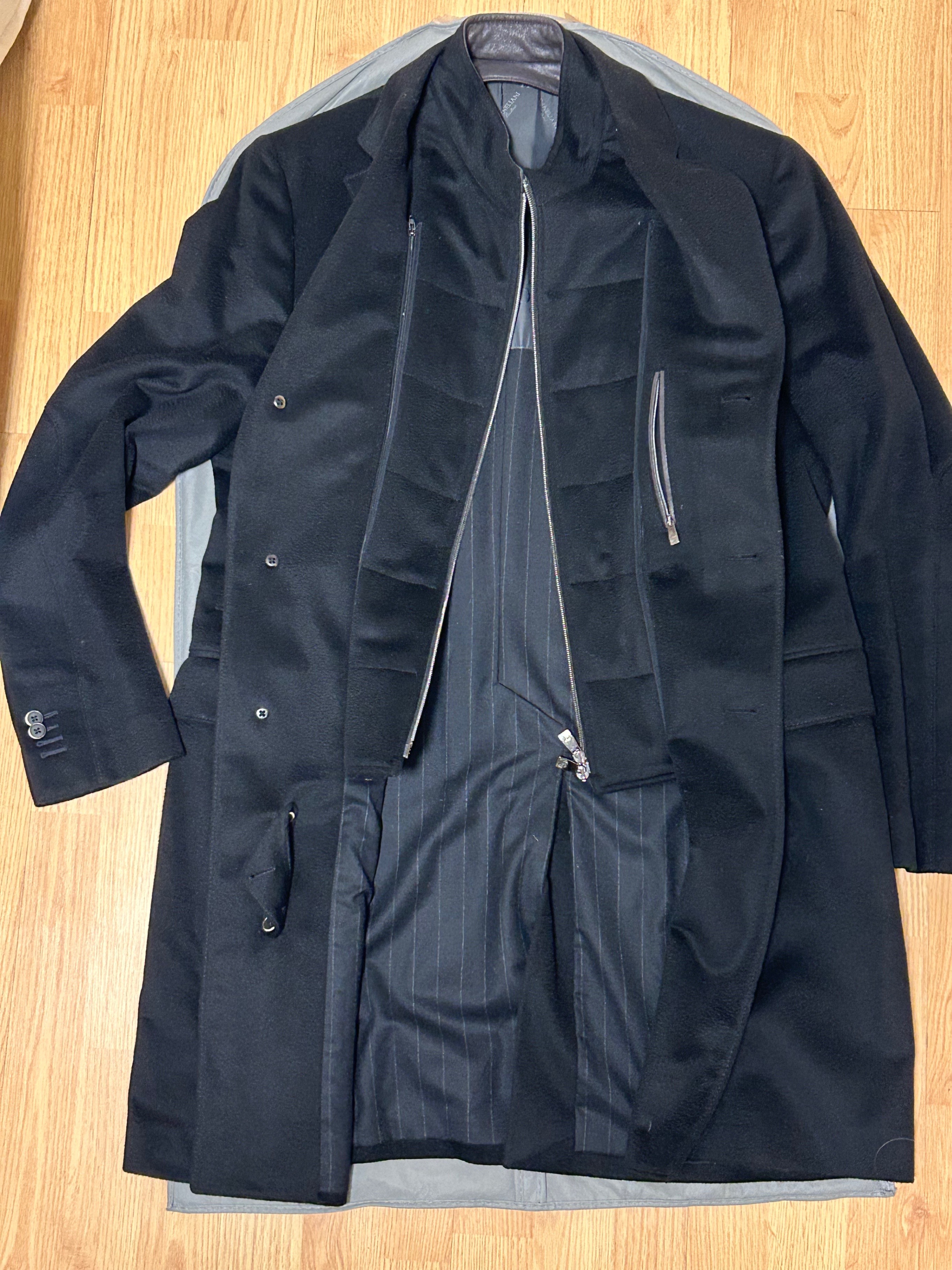 ~ CORNELIANI ~ MENS BLACK TOP COAT (like new) - photo 3