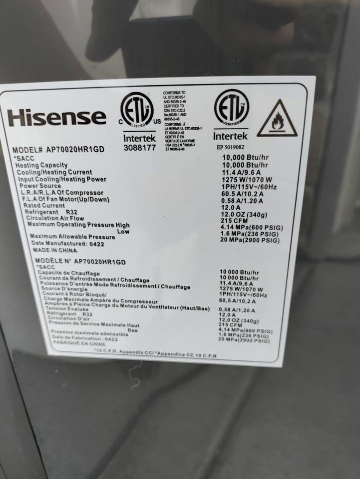 3 air conditioner, UNTESTED, $50 each - photo 4