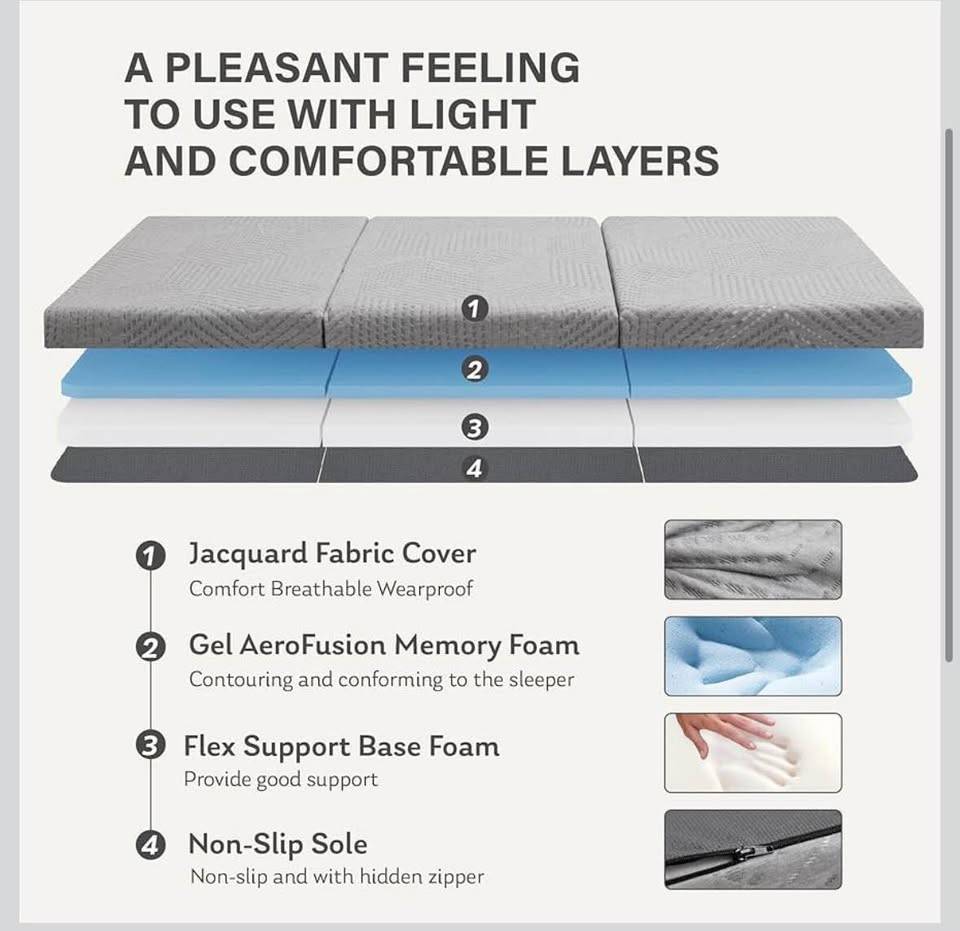 Foldable Mattress - Single (Sealed, New) - photo 3