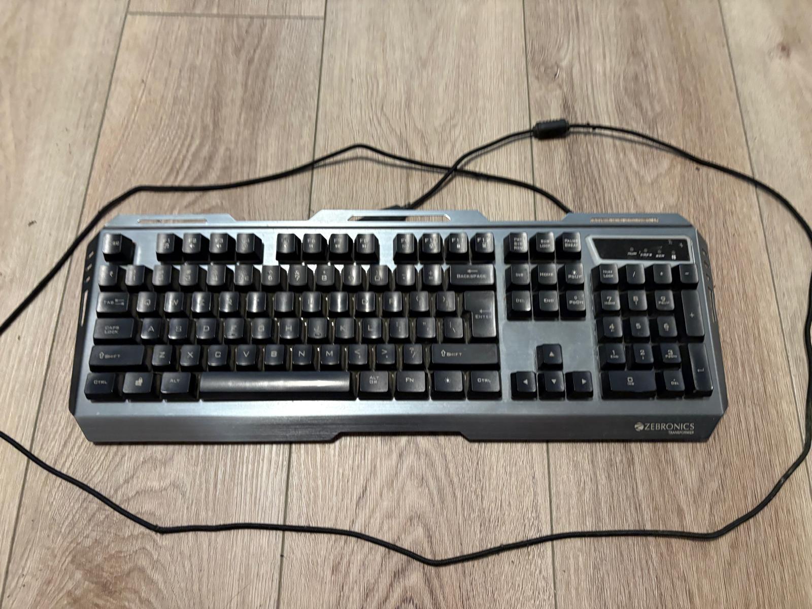 Zebronics Transformer Wired Gaming Keyboard – Black & Silver - photo 2