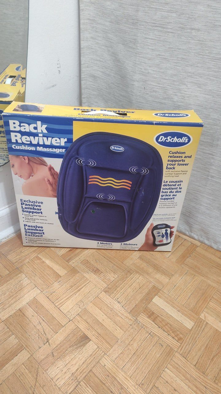 Dr. Scholl's Back Reviver Cushion Massager with Heat & Car Adap - photo 4