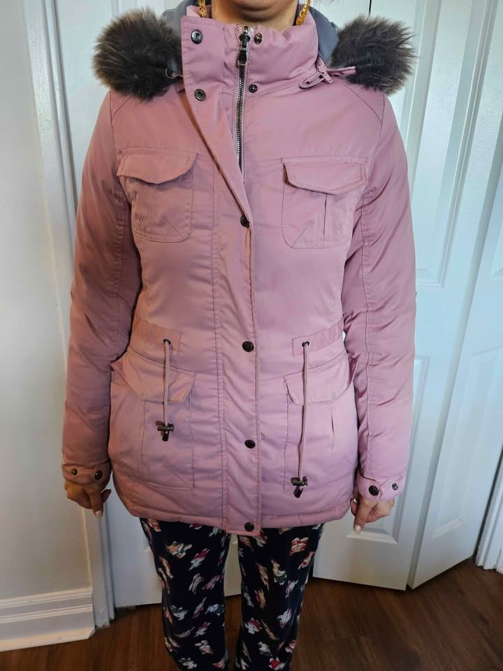2-in-1 Women's Reversible Winter Jacket (Size Small)