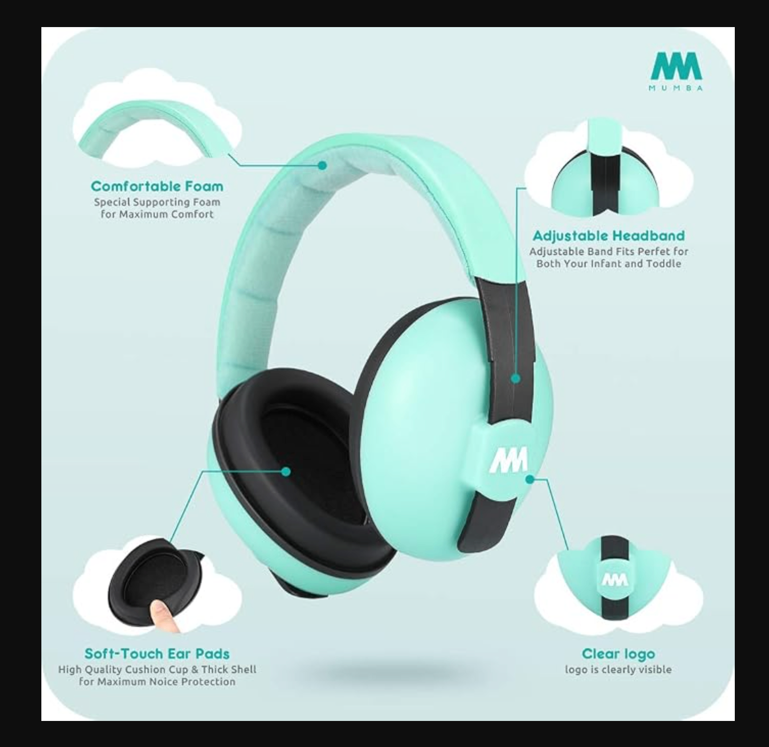 Mumba Baby Noise Cancelling Headphones