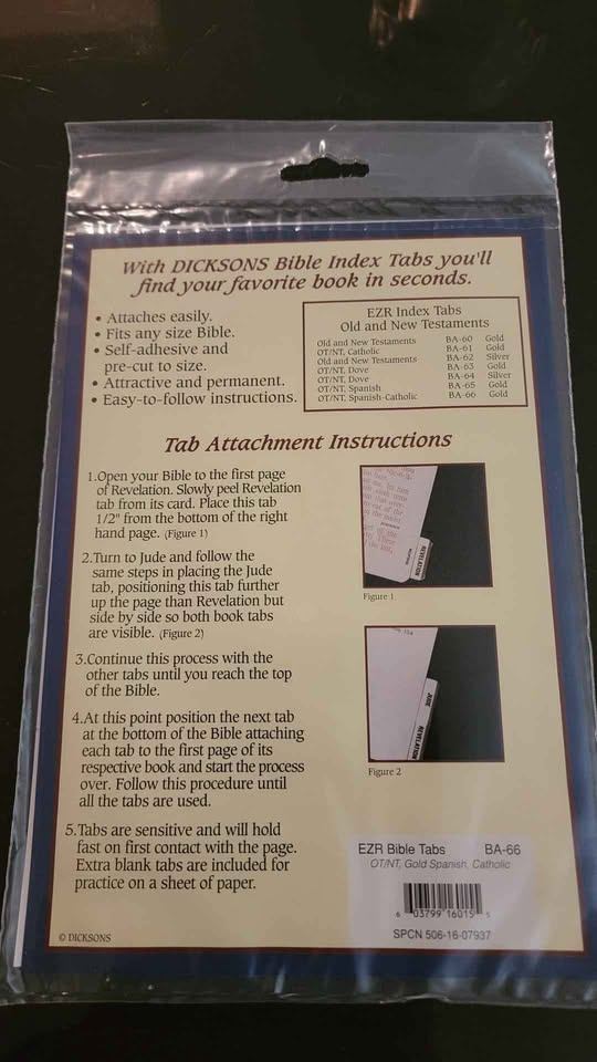 Dickson's Bible index tabs Spanish Catholic - photo 2