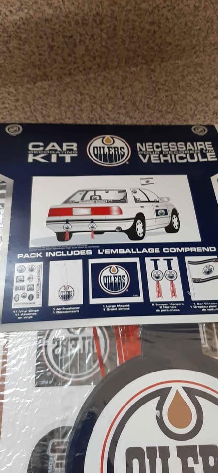 NHL Edmonton Oilers car decorating kit collectable hockey fan - photo 2
