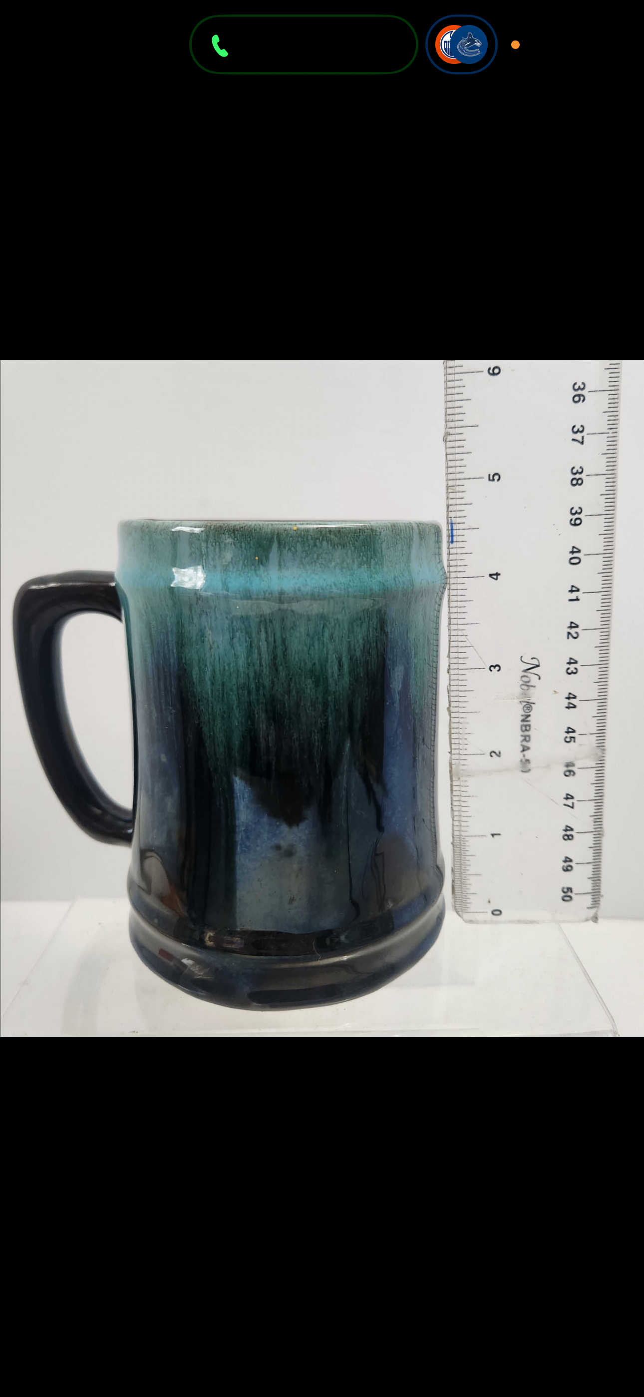Blue Mountain Pottery Ceramic Glazed Coffee Mug - photo 4