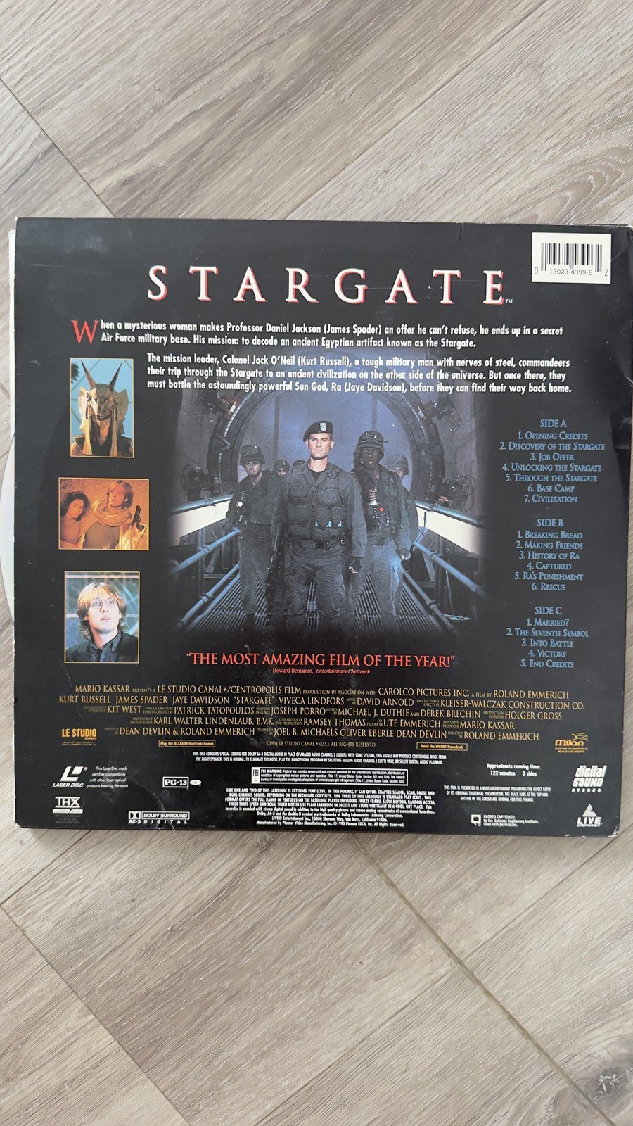 Stargate LaserDisc – Widescreen Edition, Kurt Russell - photo 2