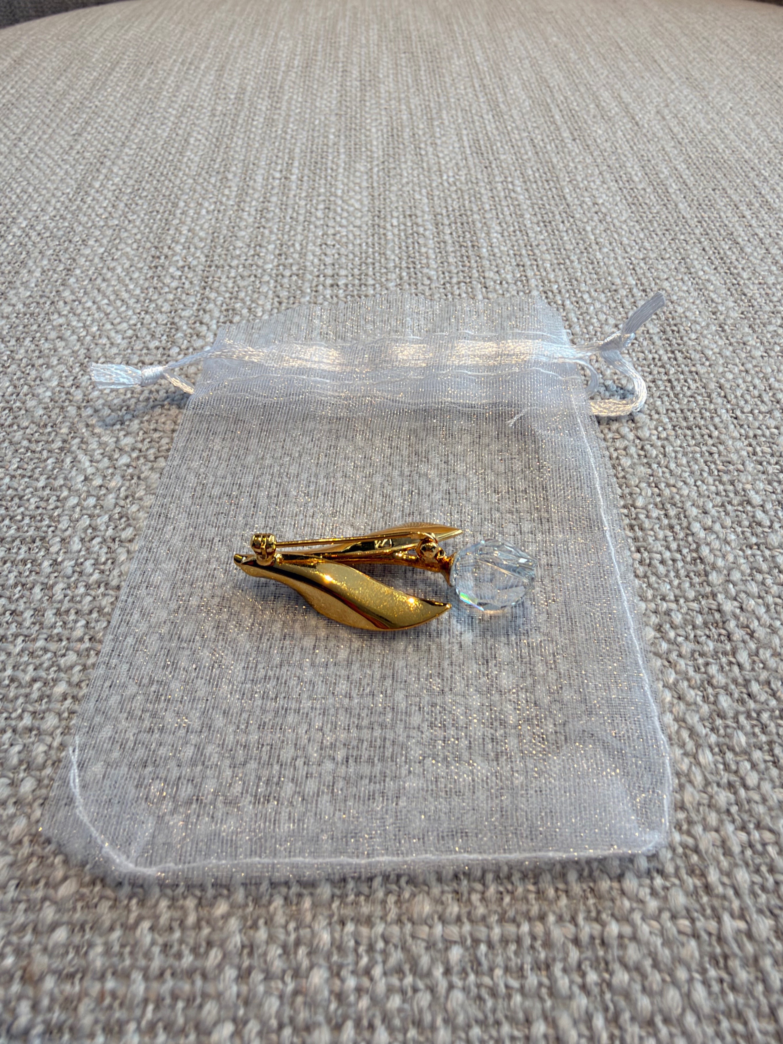 Vintage Swarovski Crystal Memories Tulip Brooch, Mini - photo 2