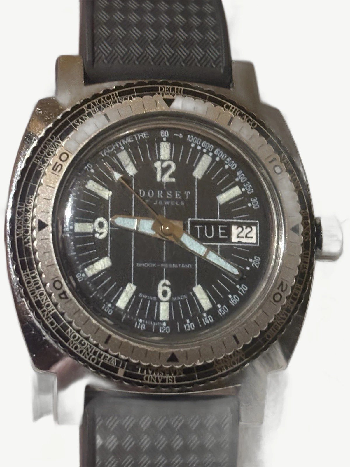Vintage-Style Dorset Skin Diver Manual Wind Watch