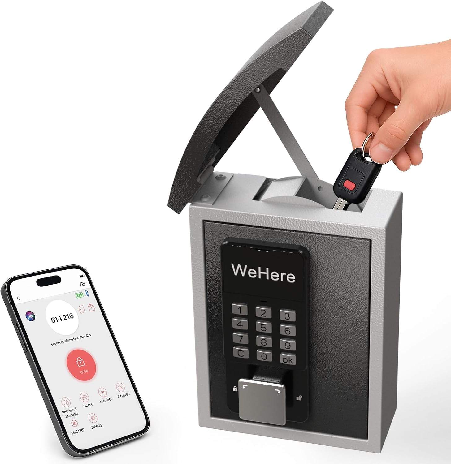 Smart Digital Lockbox with Key Drop Slot