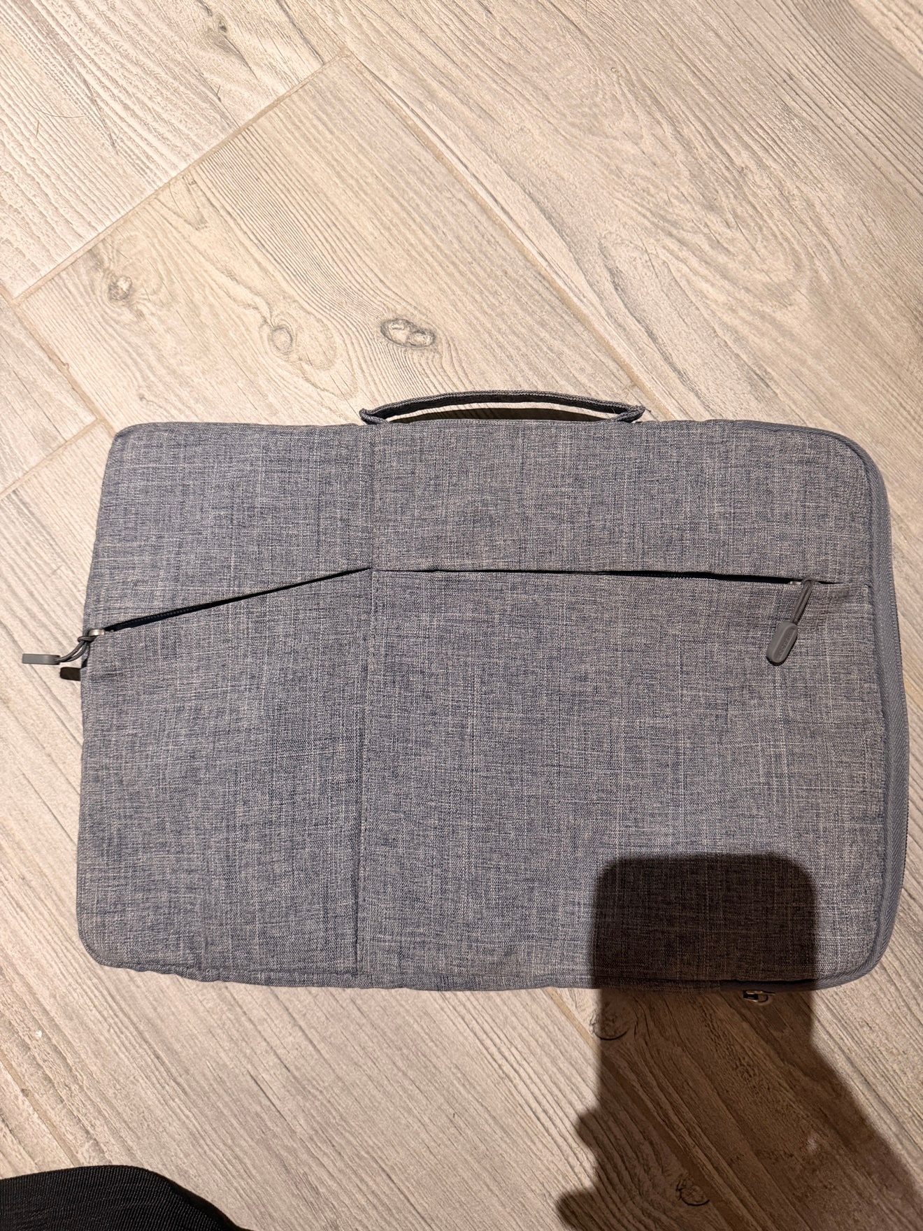 13" Laptop Sleeve Bag — Grey, Fleece-Lined, With Handle - photo 5