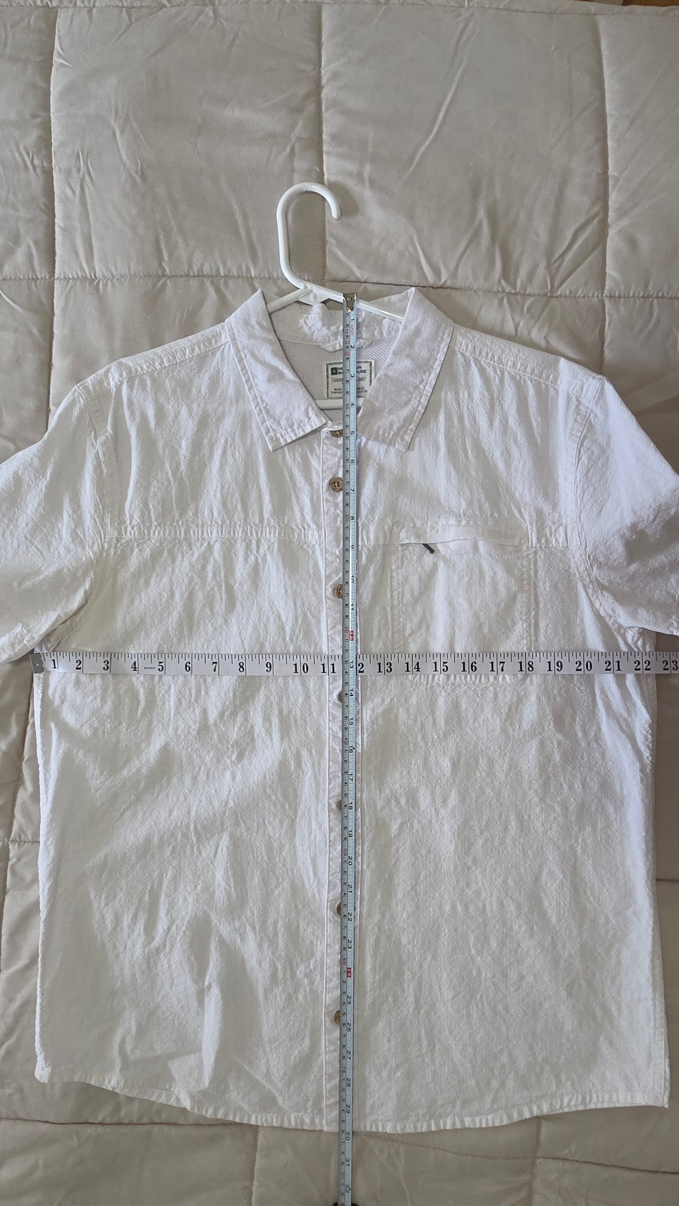 Mountain Warehouse White Button-Up Shirt - Size Large - photo 2