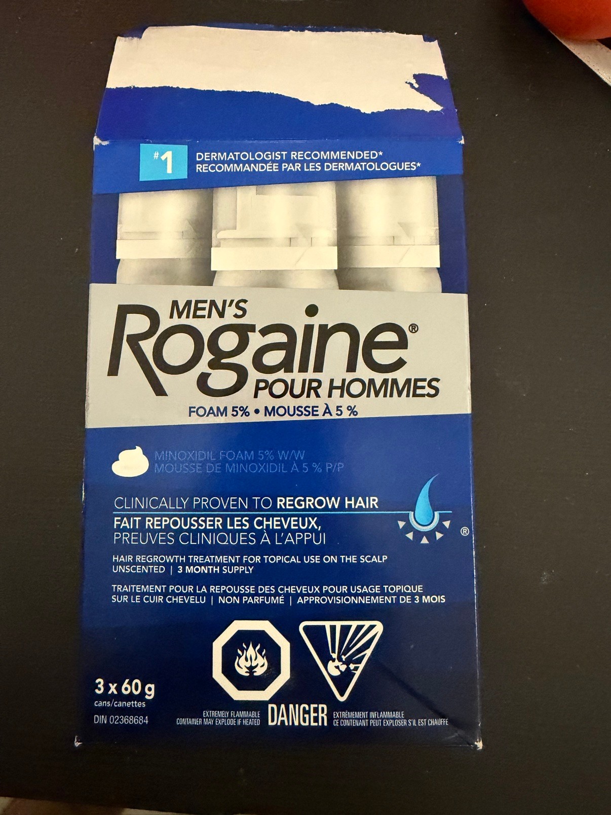 Men's Rogaine Foam 5% - 3 x 60g