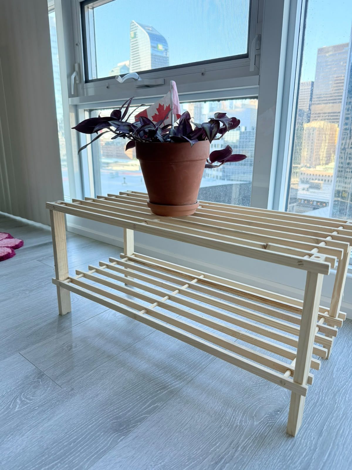Wooden shoe rack - photo 2