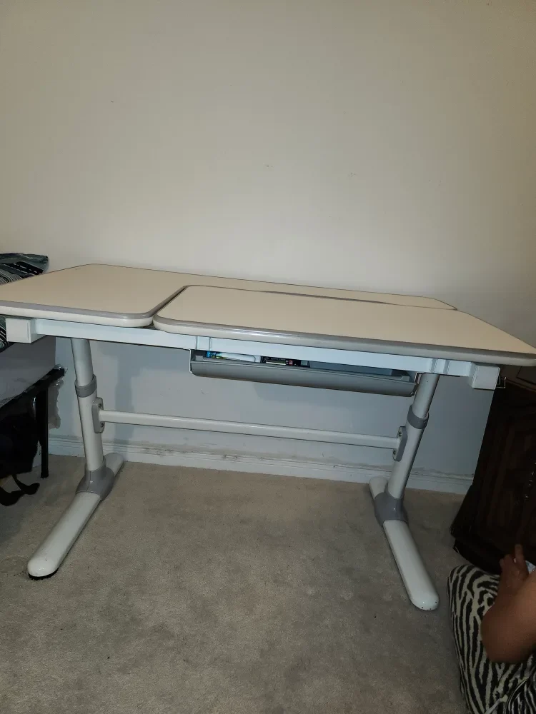 Adjustable Height Desk - White