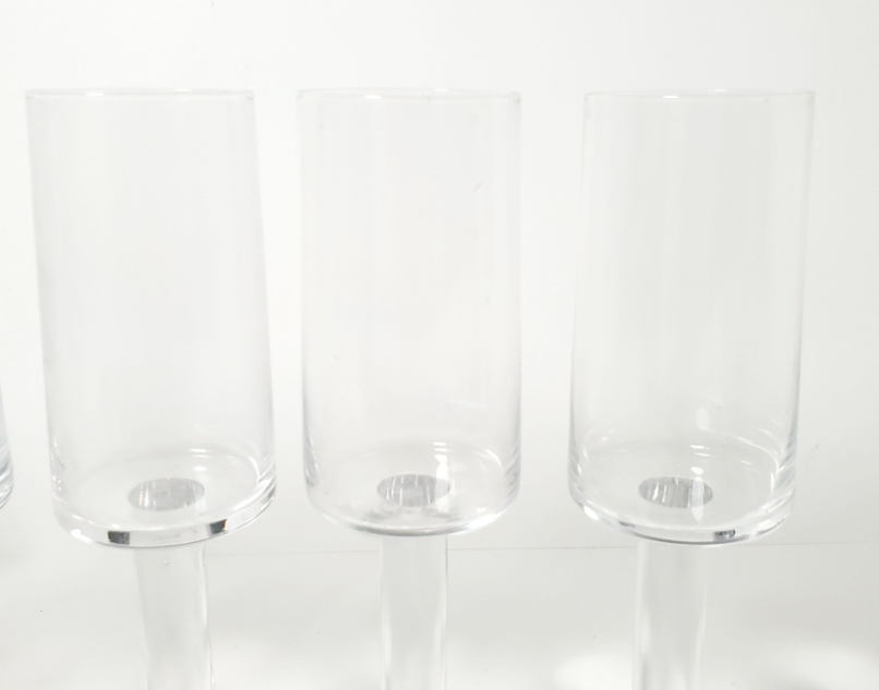 Vintage Mid-Century Modern Iittala "Mondo" Cylinder Wine Glasses - photo 4